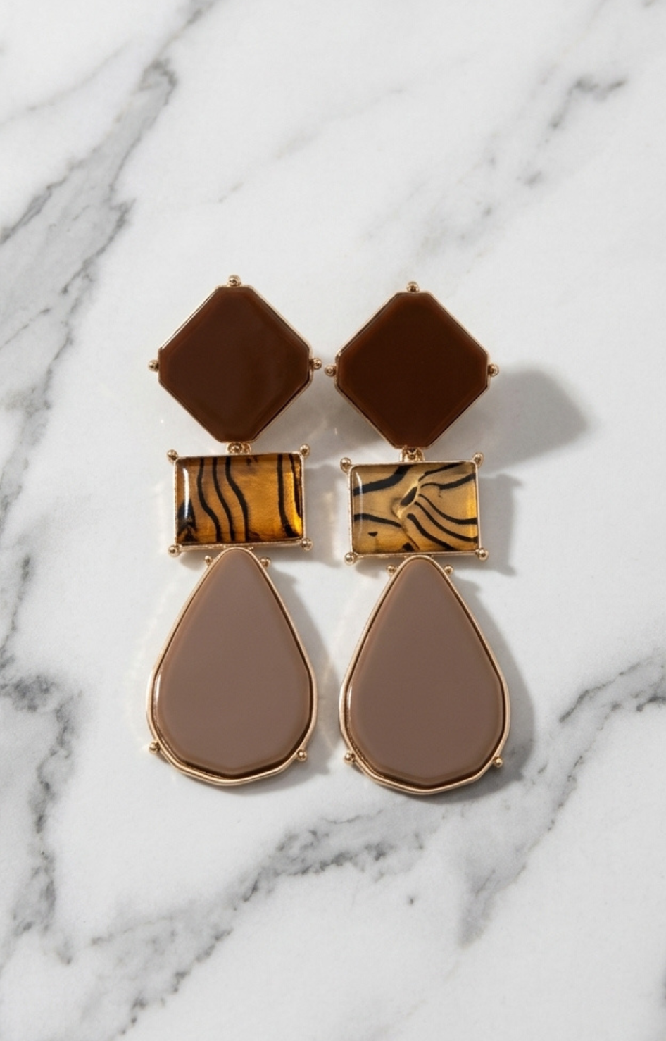 Aretes n color tierra - ARETES Boutiquemirel 