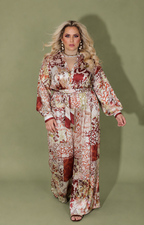 Palazzo beige paisley