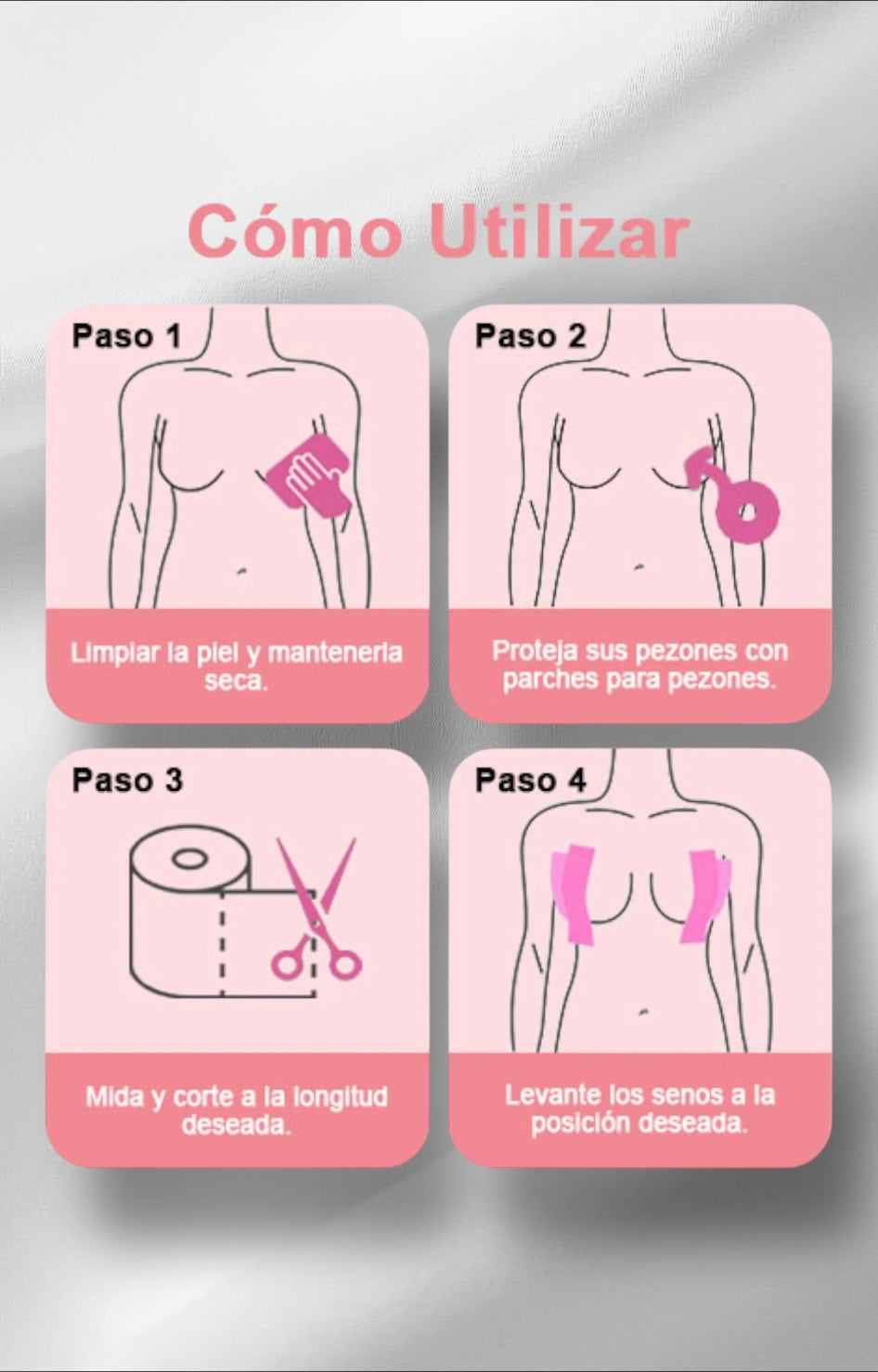 Cinta para busto con cubre pezon - CINTA Boutiquemirel 
