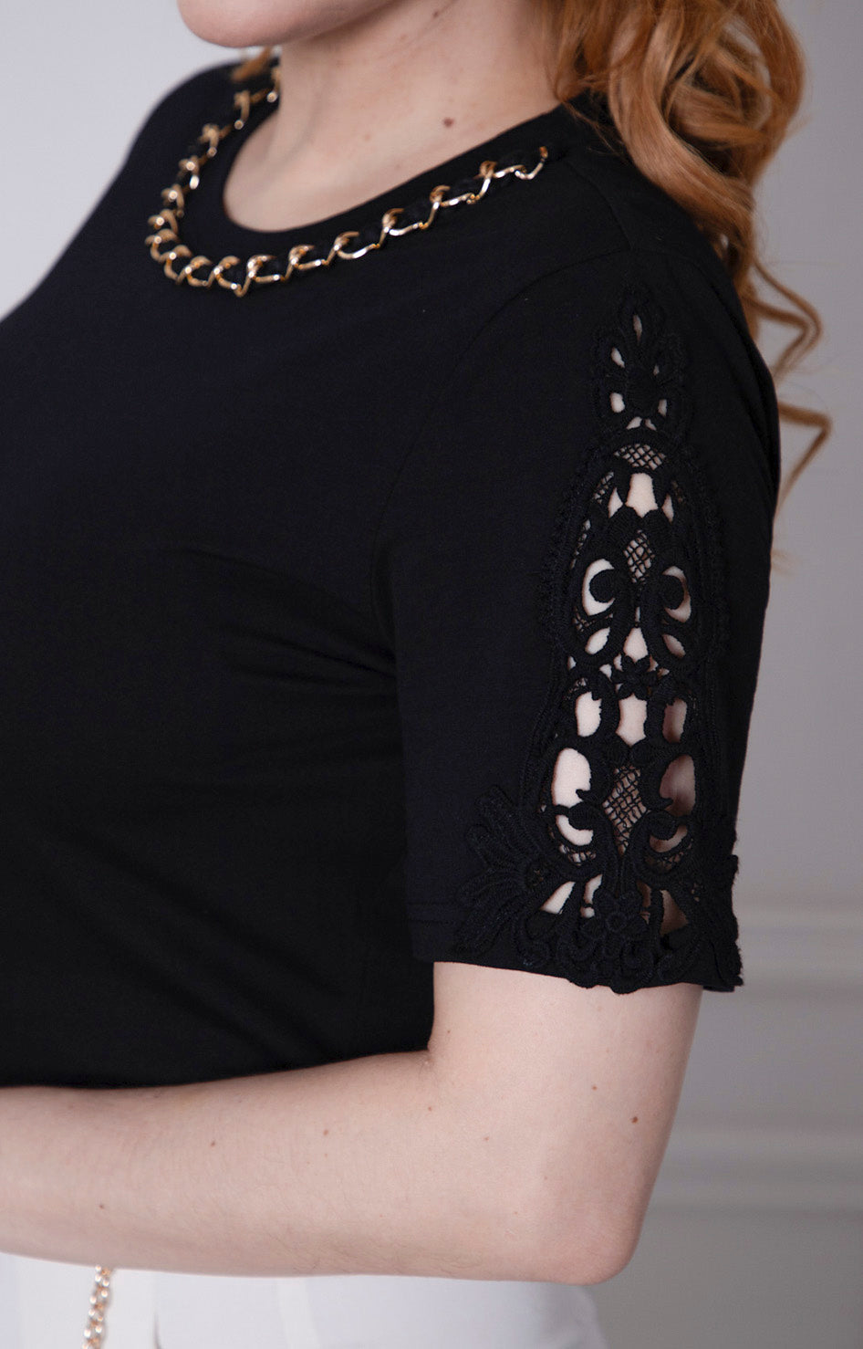 Blusa negra con brillos - BLUSA Boutiquemirel 