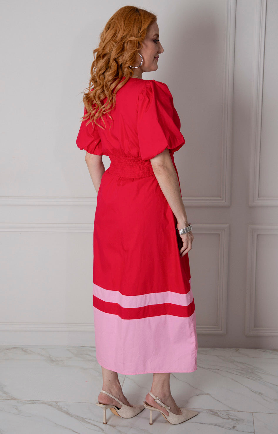 Vestido rojo largo con cierre - VESTIDO LARGO REGULAR Boutiquemirel 