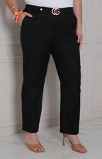 Pantalòn recto con hebilla - PANTALON CURVY Boutiquemirel 