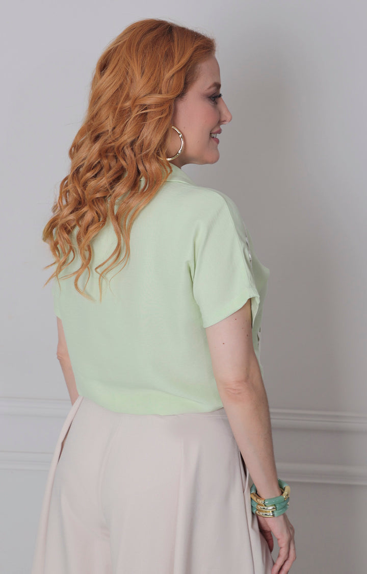 Blusa amarilla de botones - BLUSAS REGULAR Boutiquemirel 