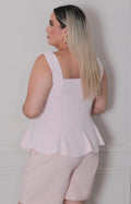 Blusa de tirantes peplum - BLUSAS CURVY Boutiquemirel 