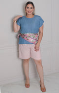 Blusa de mezclilla con mangas - BLUSAS CURVY Boutiquemirel 