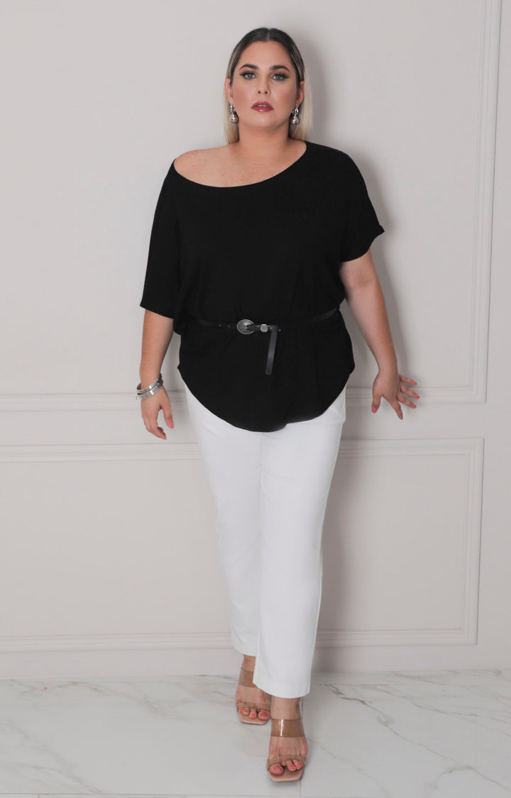 Blusa con cinturòn - BLUSAS CURVY Boutiquemirel 