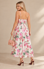 Vestido blanco estampado floral