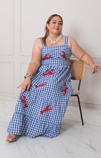 Vestido de tirantes estampado - VESTIDO LARGO CURVY Boutiquemirel 