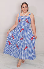 Vestido de tirantes estampado - VESTIDO LARGO CURVY Boutiquemirel 