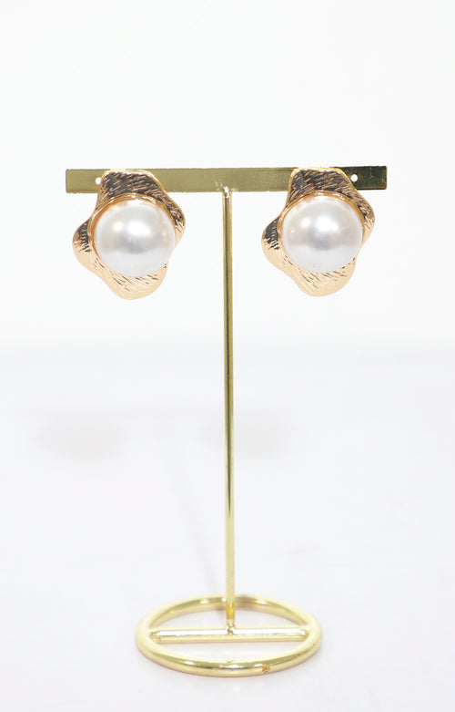 Aretes dorados con perlas - ARETE Boutiquemirel 