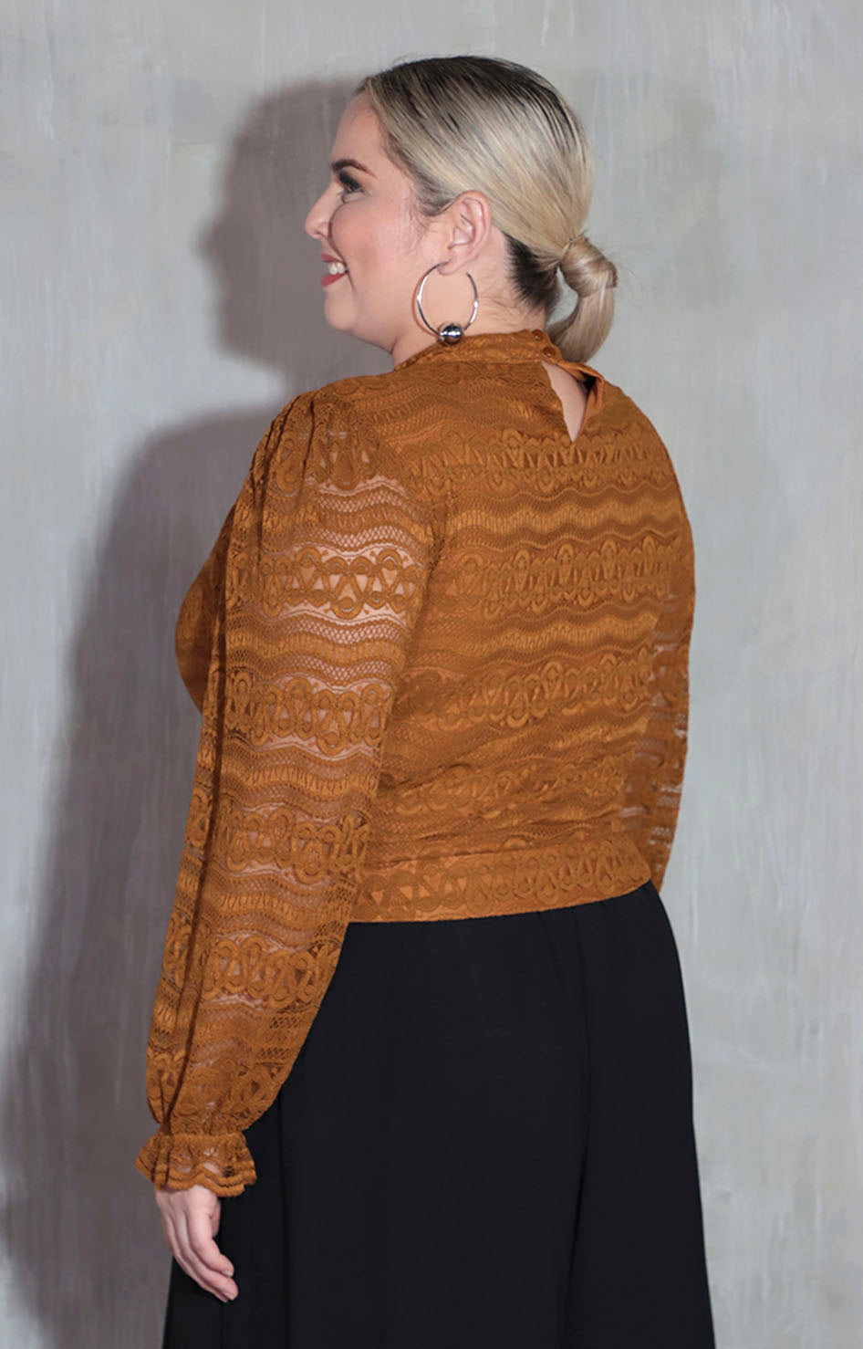 Blusa café tejida - BLUSA XL Boutiquemirel 