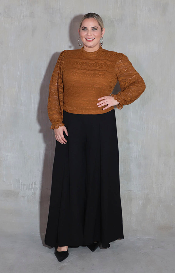 Blusa café tejida - BLUSA XL Boutiquemirel 