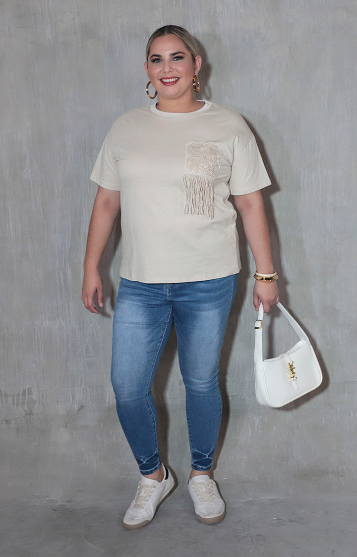 Blusa beige - BLUSA XL Boutiquemirel 
