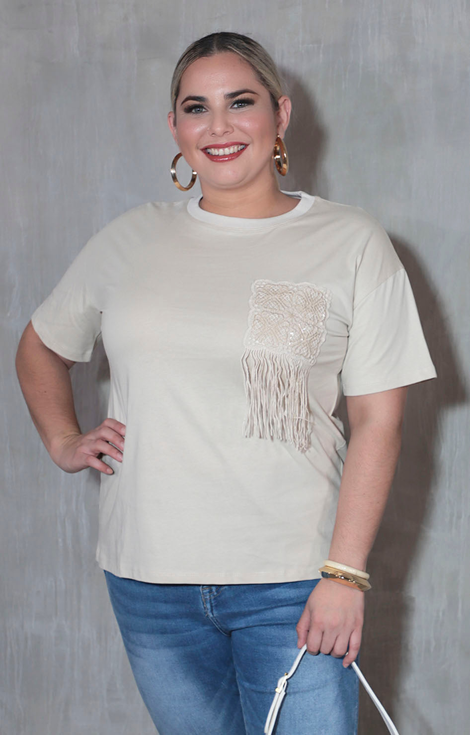 Blusa beige - BLUSA XL Boutiquemirel 