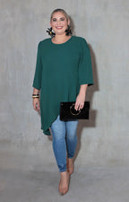 Blusa verde asimétrica - BLUSA XL Boutiquemirel 