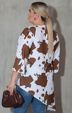 Blusa blanca cow - BLUSA XL Boutiquemirel 