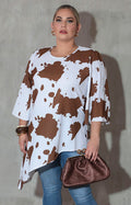 Blusa blanca cow - BLUSA XL Boutiquemirel 