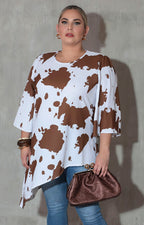 Blusa blanca cow - BLUSA XL Boutiquemirel 