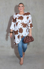 Blusa blanca cow - BLUSA XL Boutiquemirel 