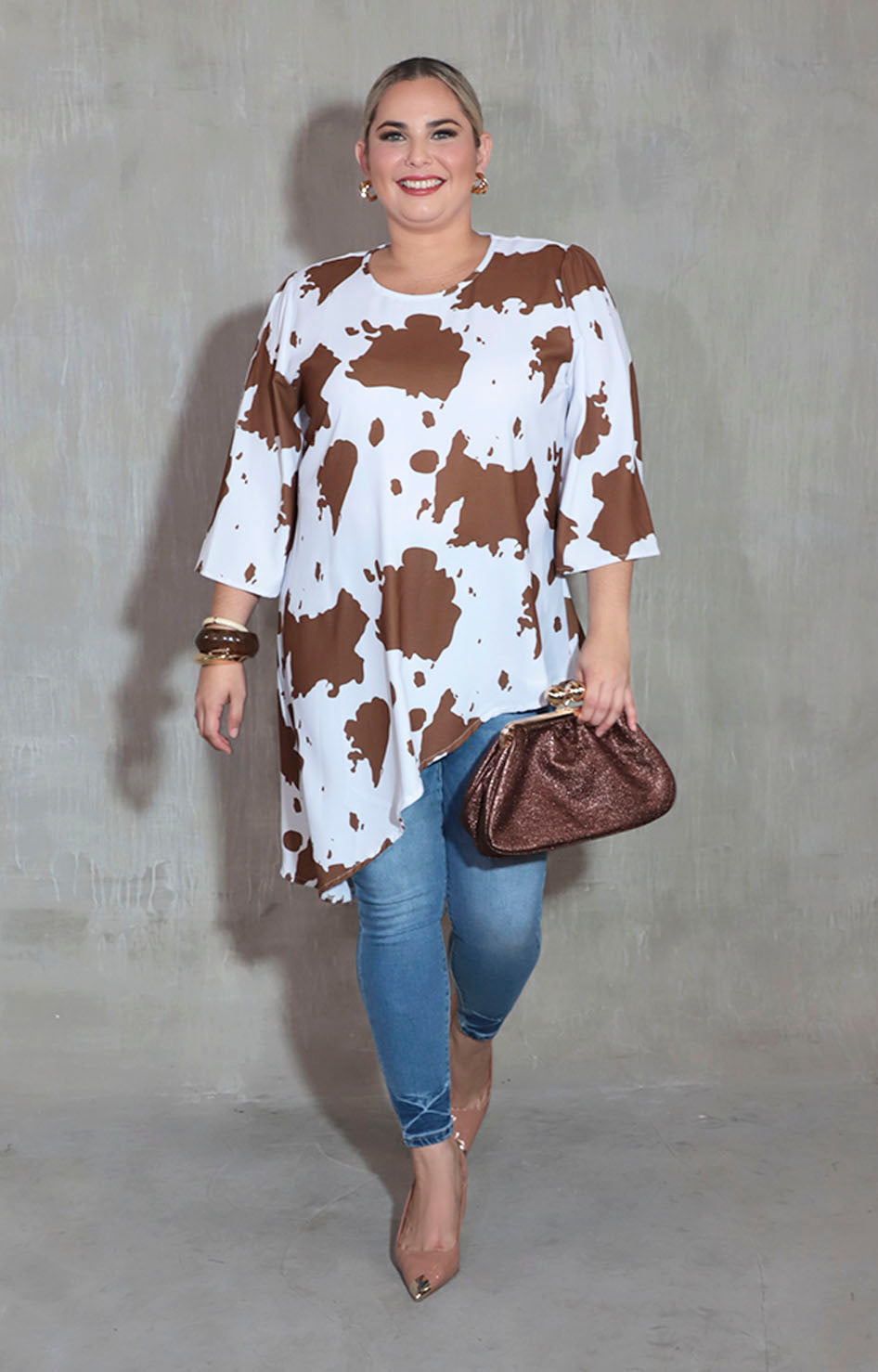 Blusa blanca cow - BLUSA XL Boutiquemirel 