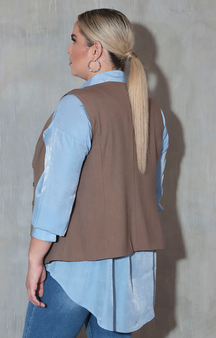 Chaleco café - CHALECO XL Boutiquemirel 