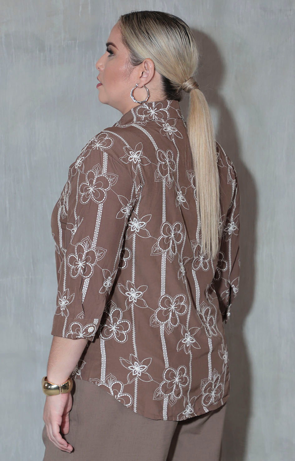 Camisera café - BLUSA Boutiquemirel 