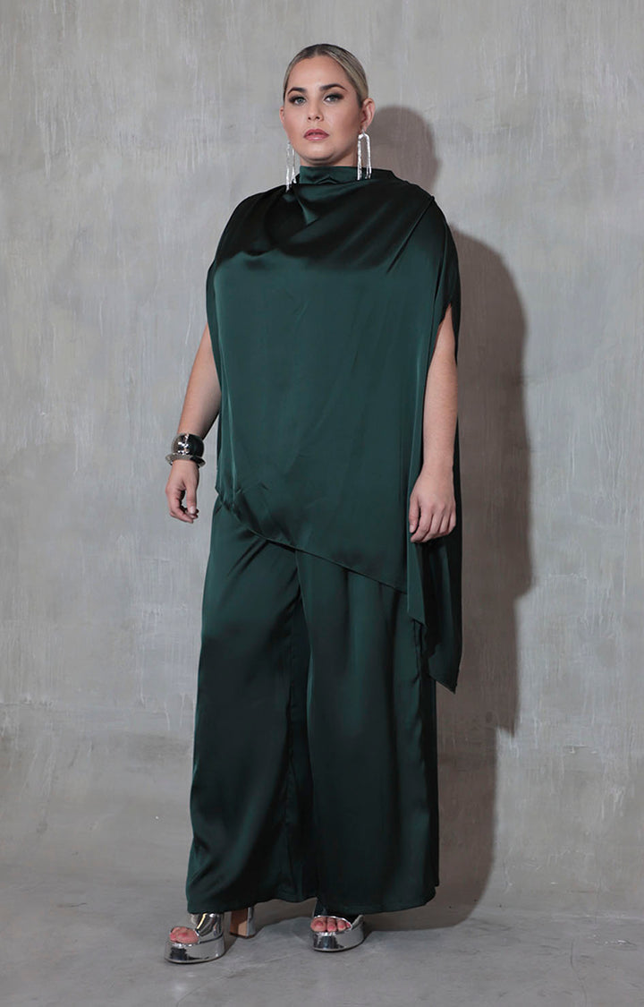 Conjunto verde satinado - CONJUNTO Boutiquemirel 