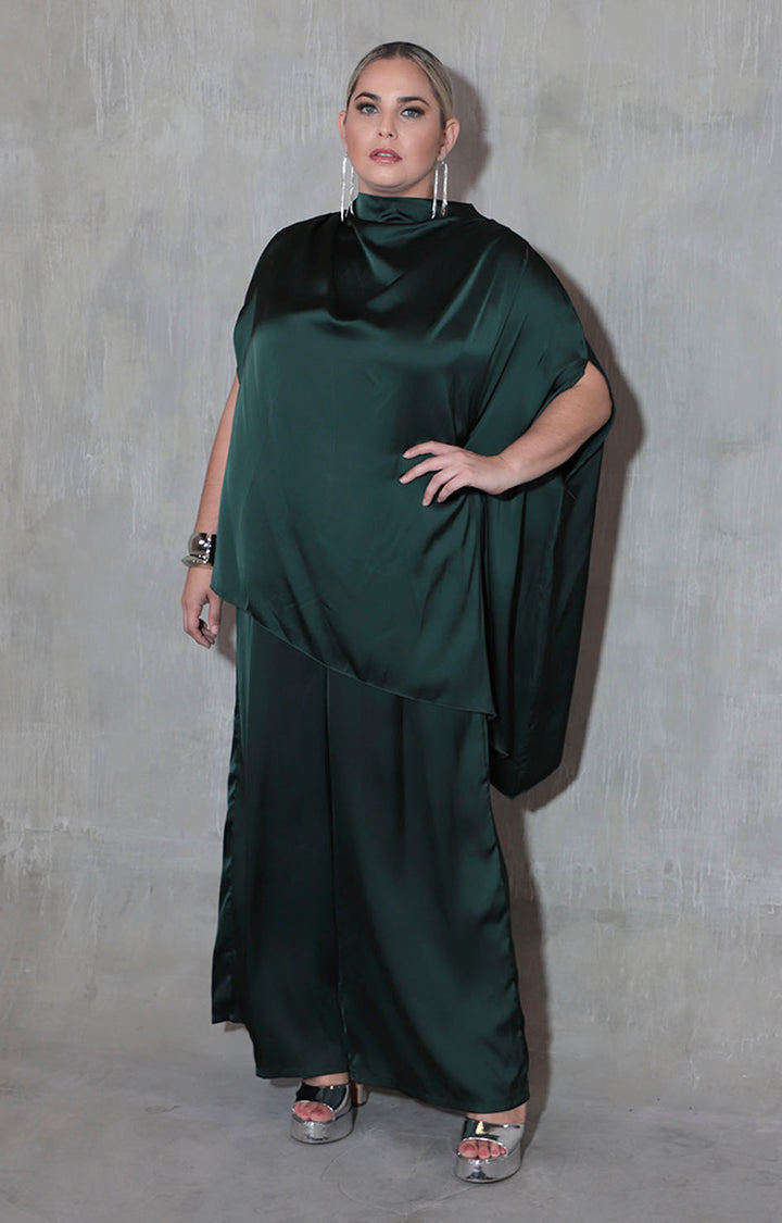 Conjunto verde satinado - CONJUNTO Boutiquemirel 