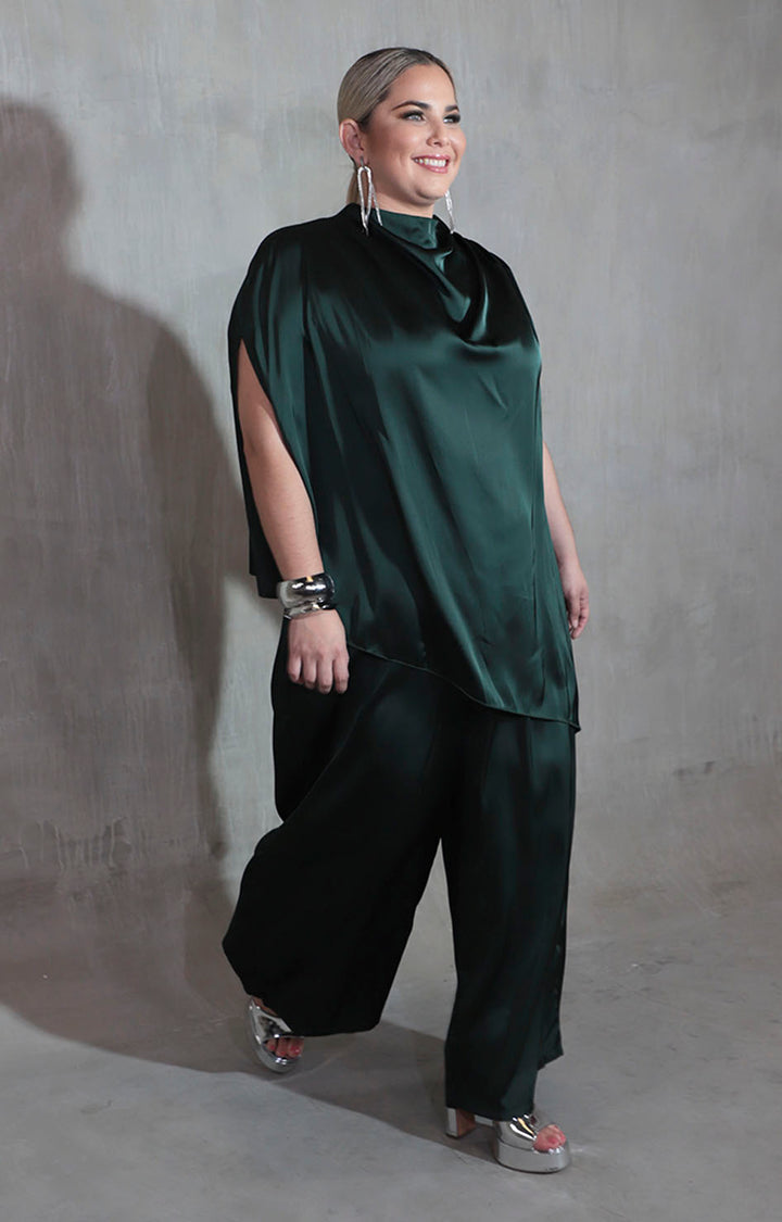 Conjunto verde satinado - CONJUNTO Boutiquemirel 