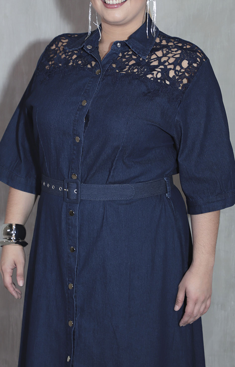 Vestido camisero denim - CONJUNTO Boutiquemirel 