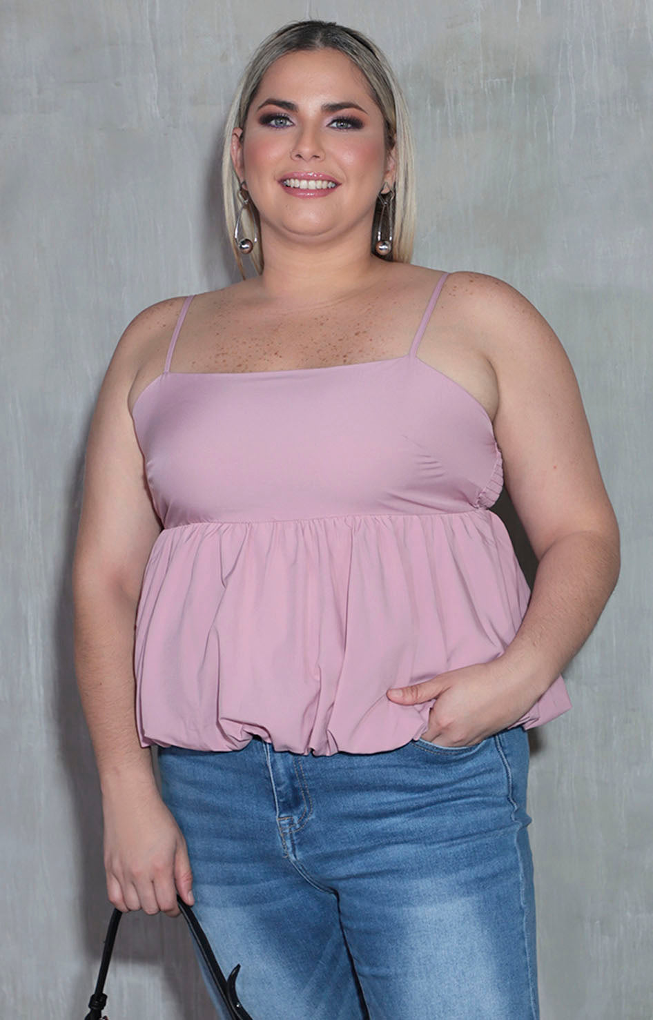 Blusa rosa peplum - BLUSA XL Boutiquemirel 