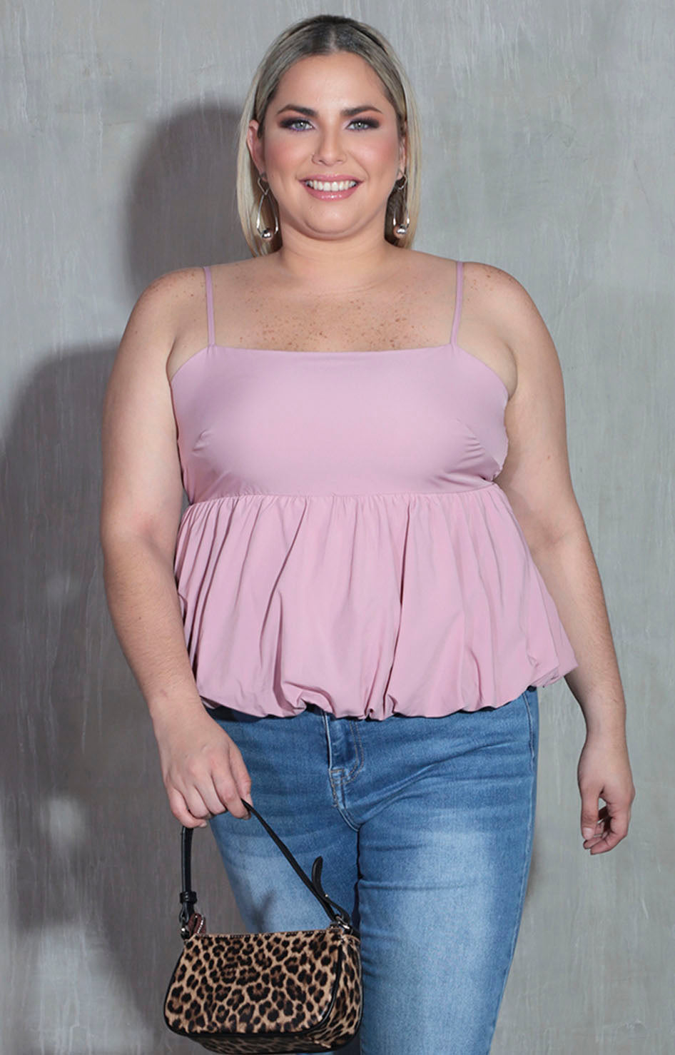Blusa rosa peplum - BLUSA XL Boutiquemirel 