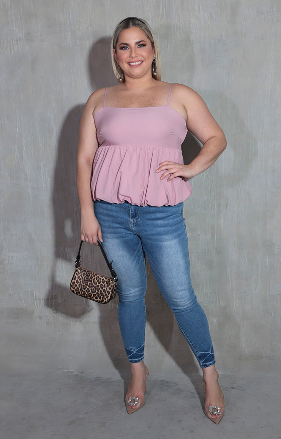 Blusa rosa peplum - BLUSA XL Boutiquemirel 