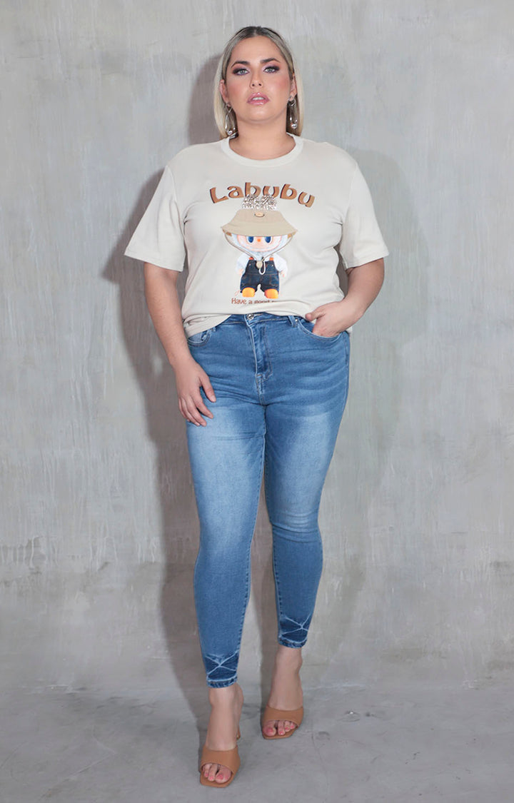 Blusa beige estampada - BLUSA XL Boutiquemirel 