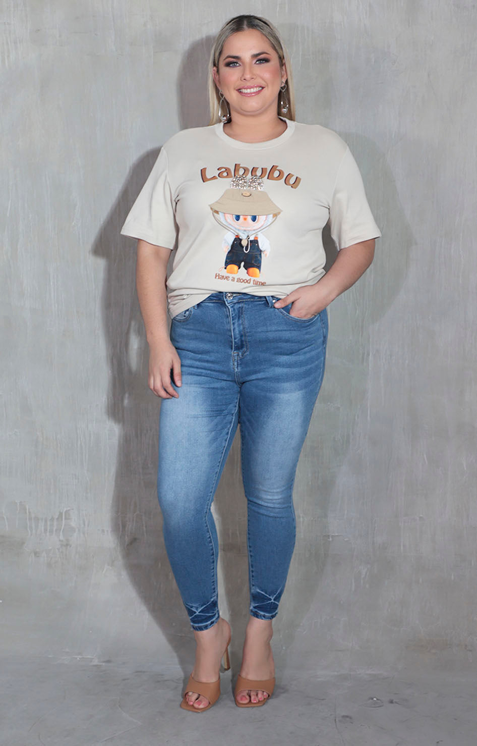 Blusa beige estampada - BLUSA XL Boutiquemirel 