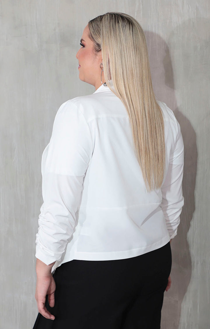 Blazer blanco - SACO XL Boutiquemirel 