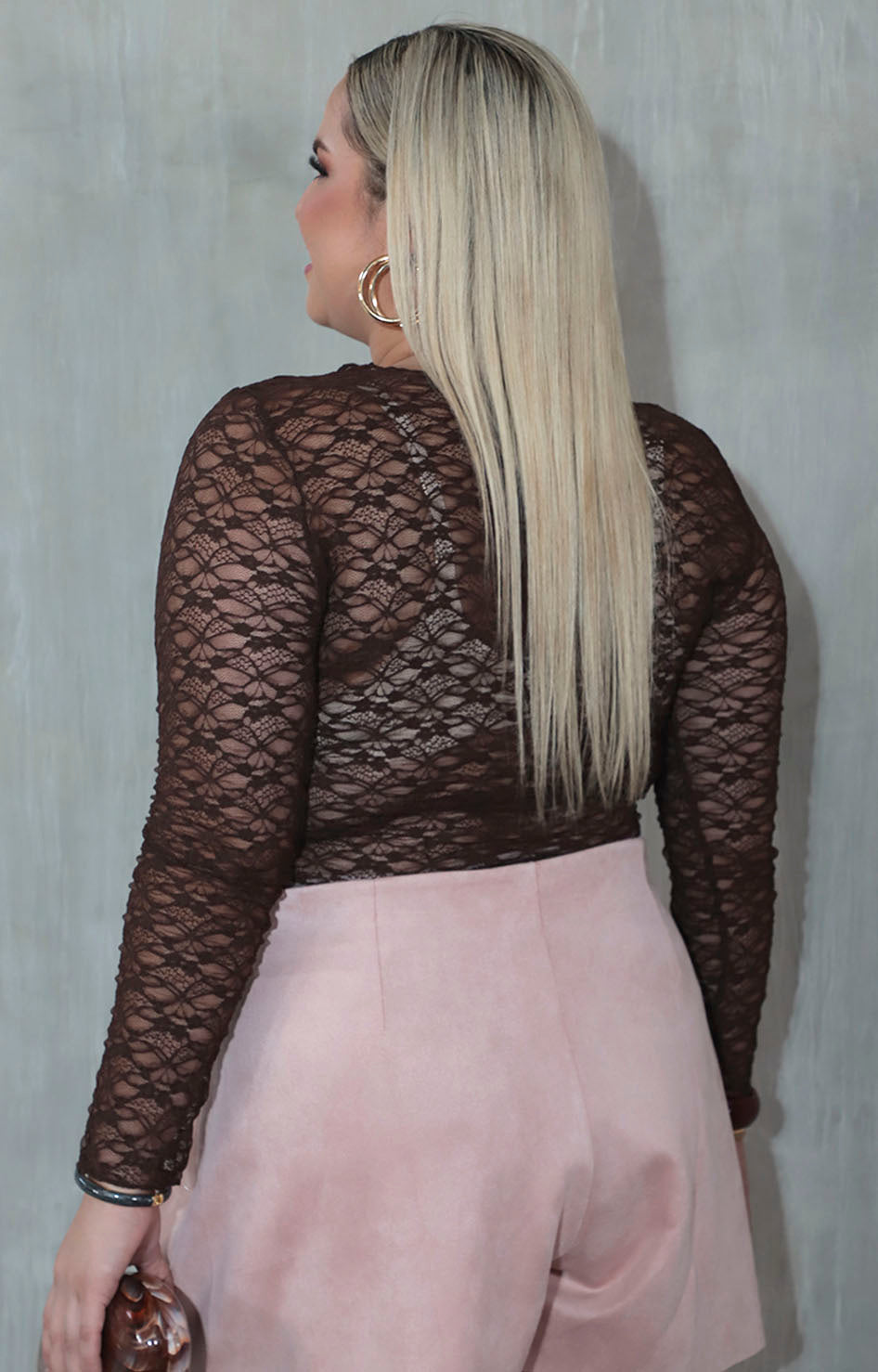 Blusa café tejida - BLUSA XL Boutiquemirel 