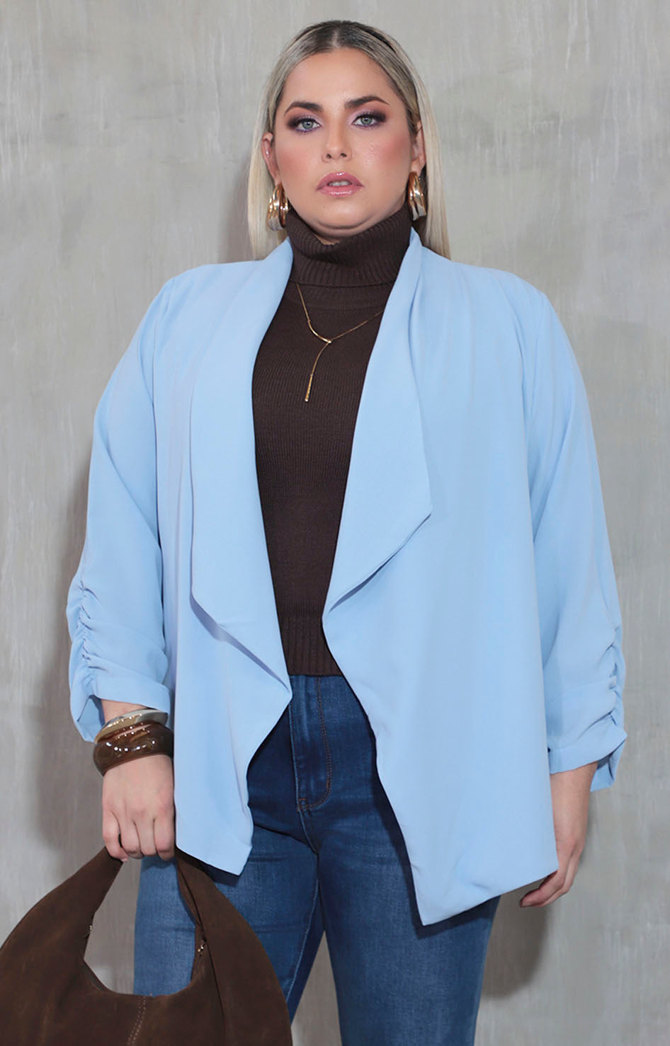 Blazer azul cielo - SACO XL Boutiquemirel 