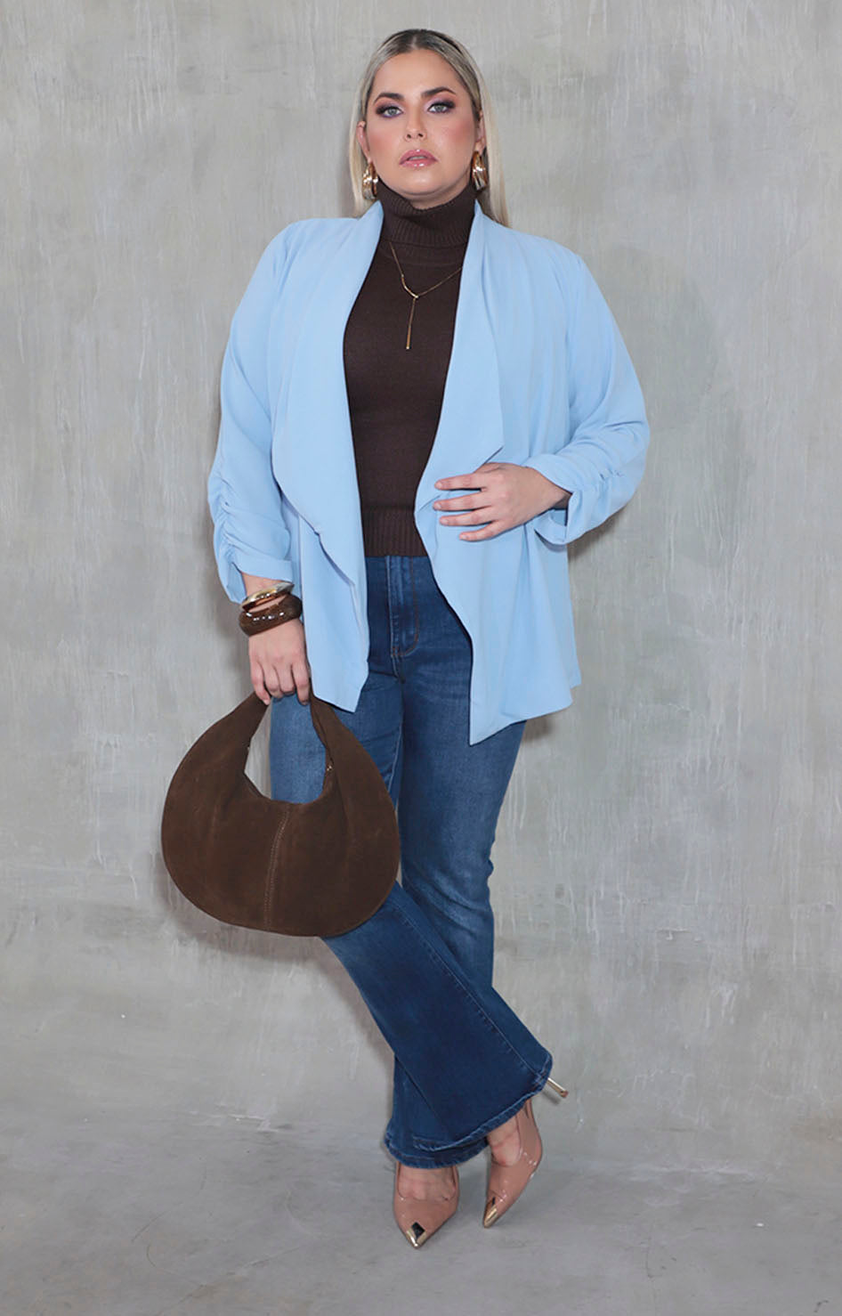 Blazer azul cielo - SACO XL Boutiquemirel 