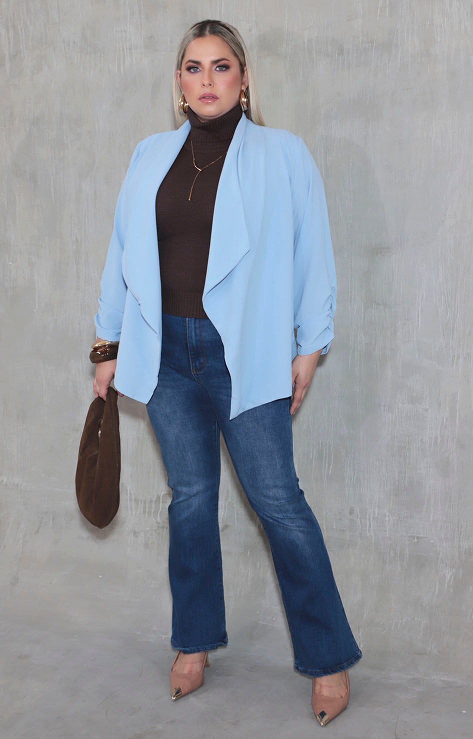 Blazer azul cielo - SACO XL Boutiquemirel 