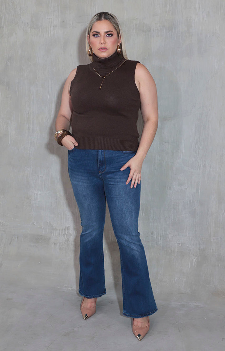 Blusa café - BLUSA XL Boutiquemirel 