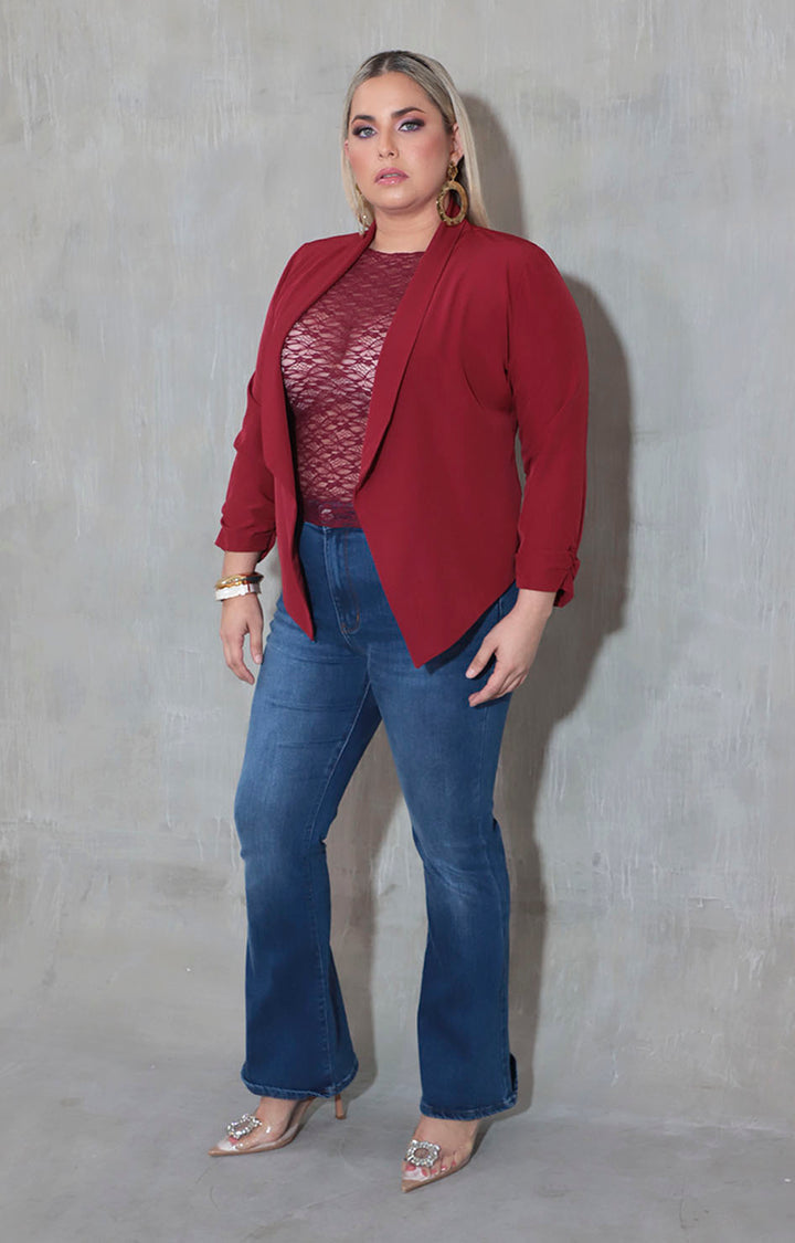 Blusa vino de encaje - BLUSA XL Boutiquemirel 