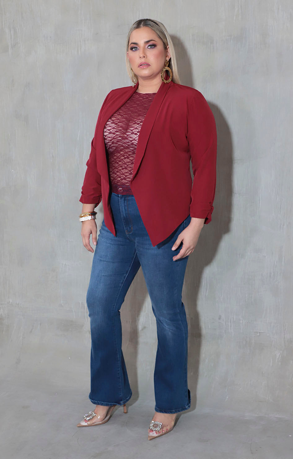 Blazer vino - SACO XL Boutiquemirel 