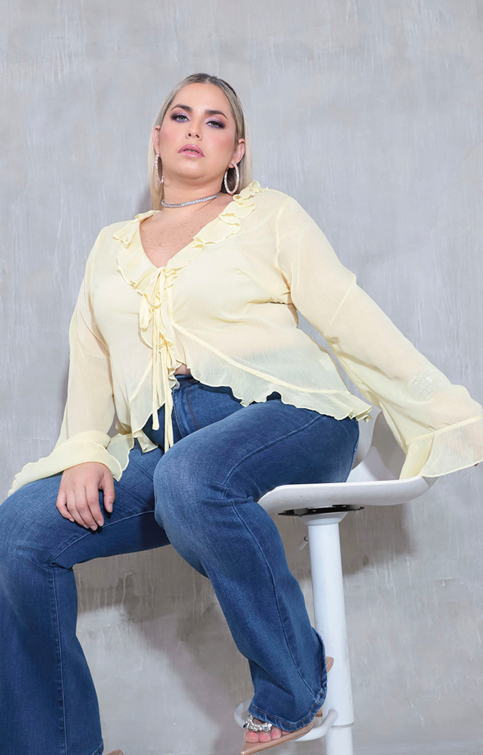 Blusa amarilla pastel - BLUSA XL Boutiquemirel 