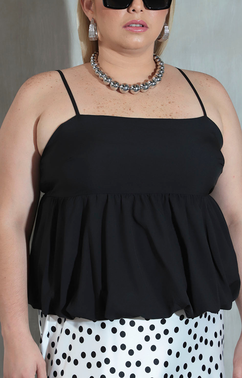 Blusa negra peplum - BLUSA XL Boutiquemirel 