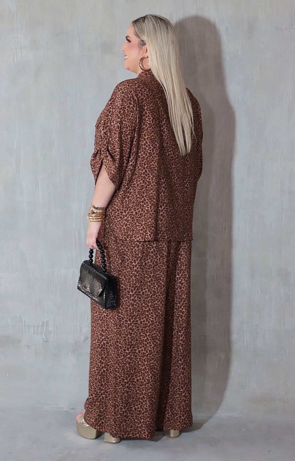 Conjunto café estampado - CONJUNTO XL Boutiquemirel 