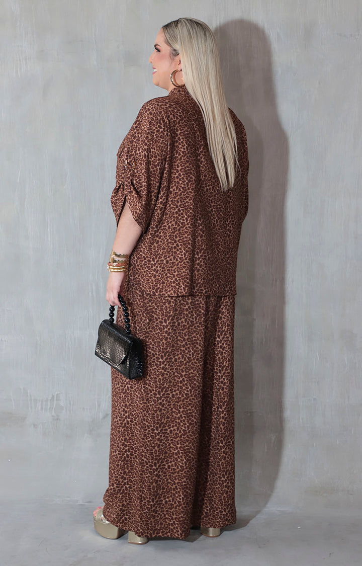 Conjunto café estampado - CONJUNTO XL Boutiquemirel 