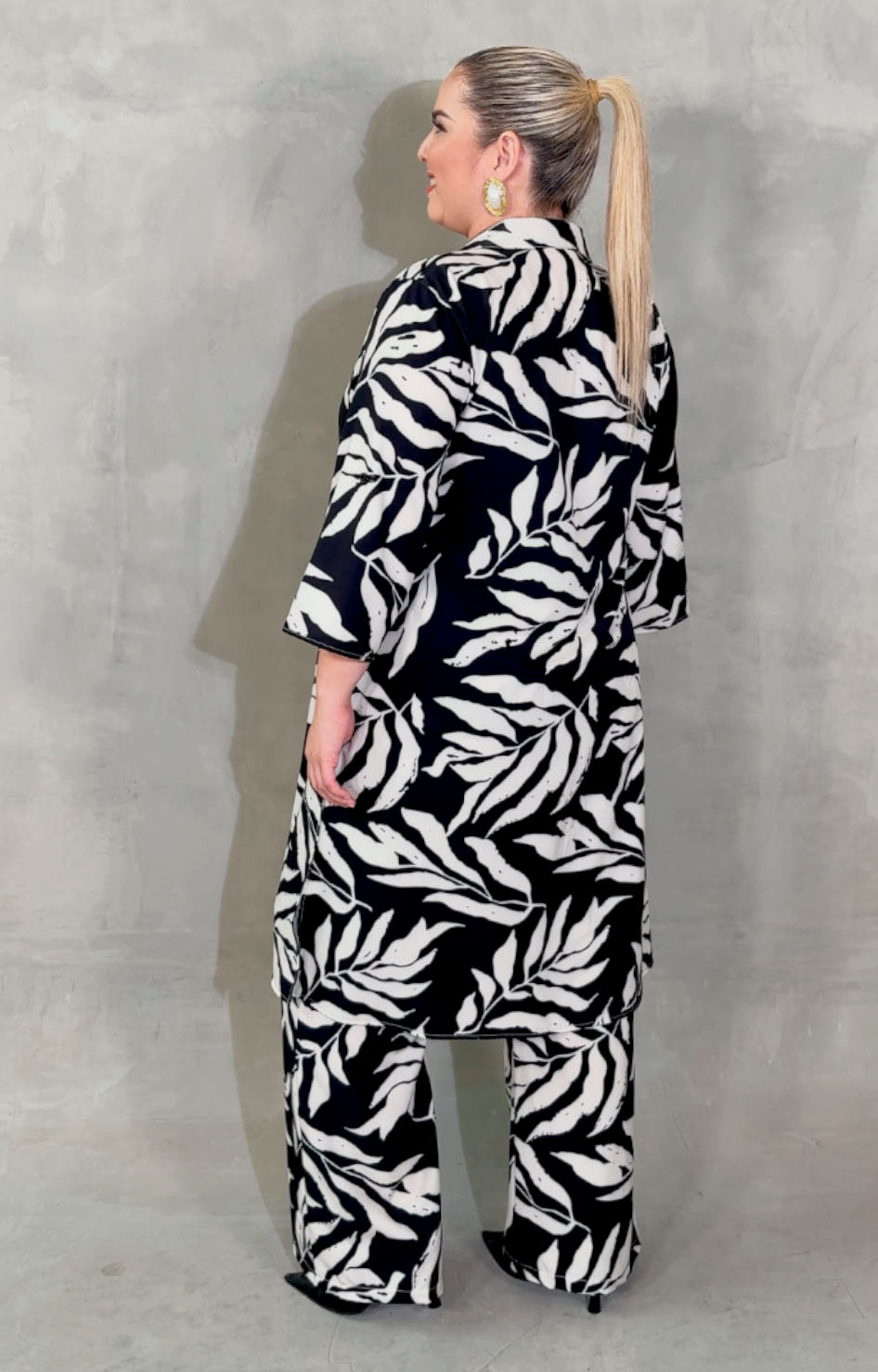 Conjunto negro estampado - CONJUNTO XL Boutiquemirel 