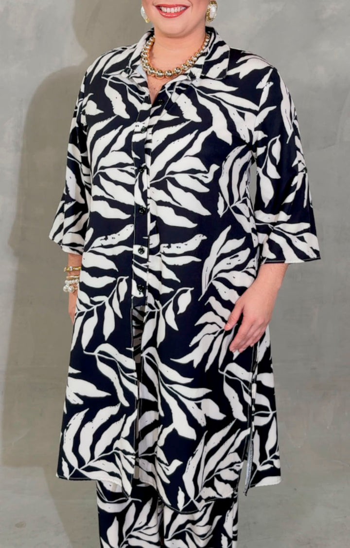 Conjunto negro estampado - CONJUNTO XL Boutiquemirel 