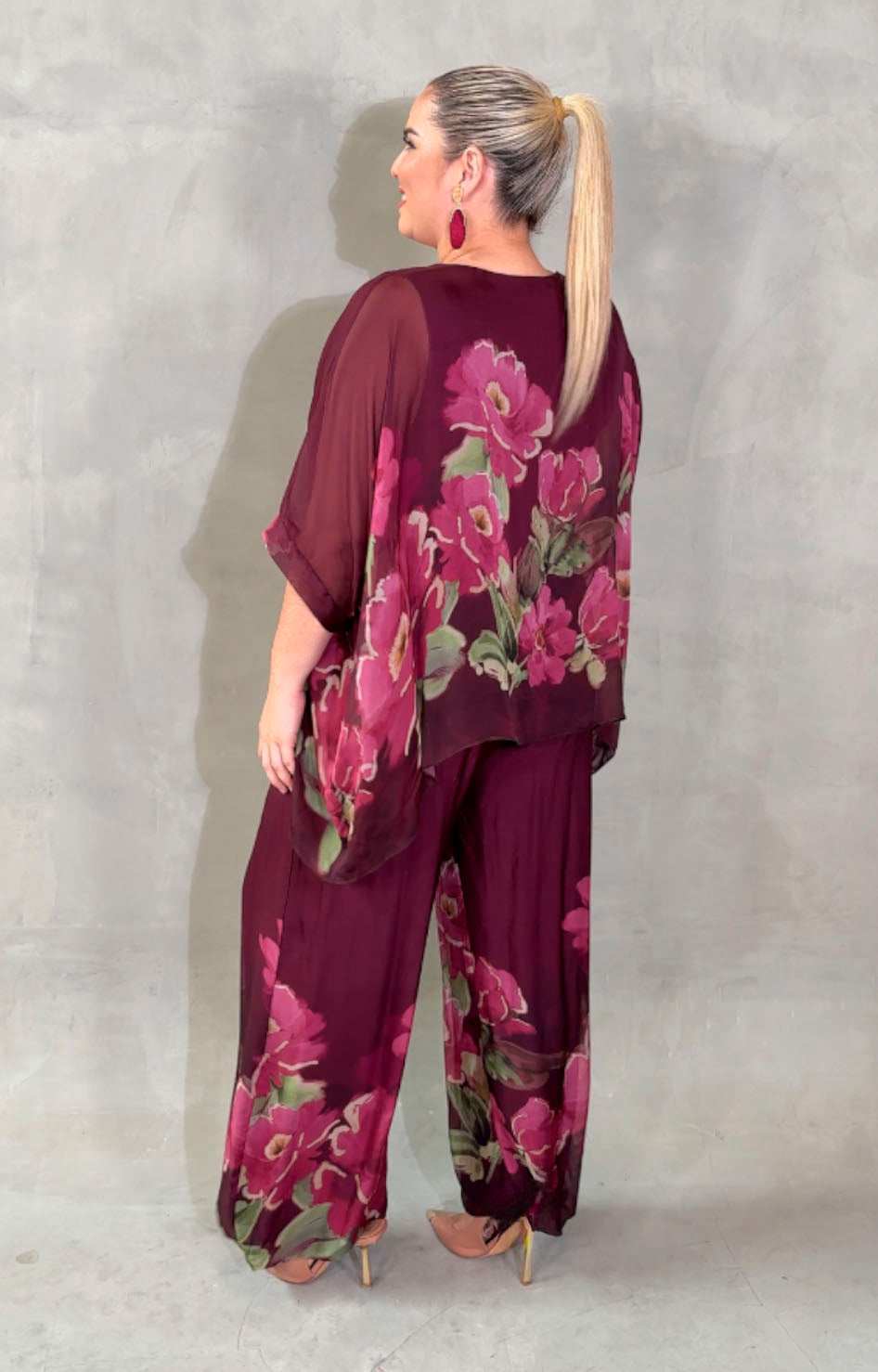 Conjunto de seda morado - CONJUNTO Boutiquemirel 